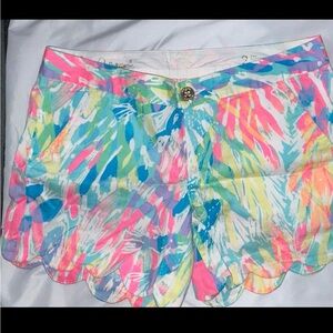Lilly Pulitzer buttercup shorts in sparkling sands